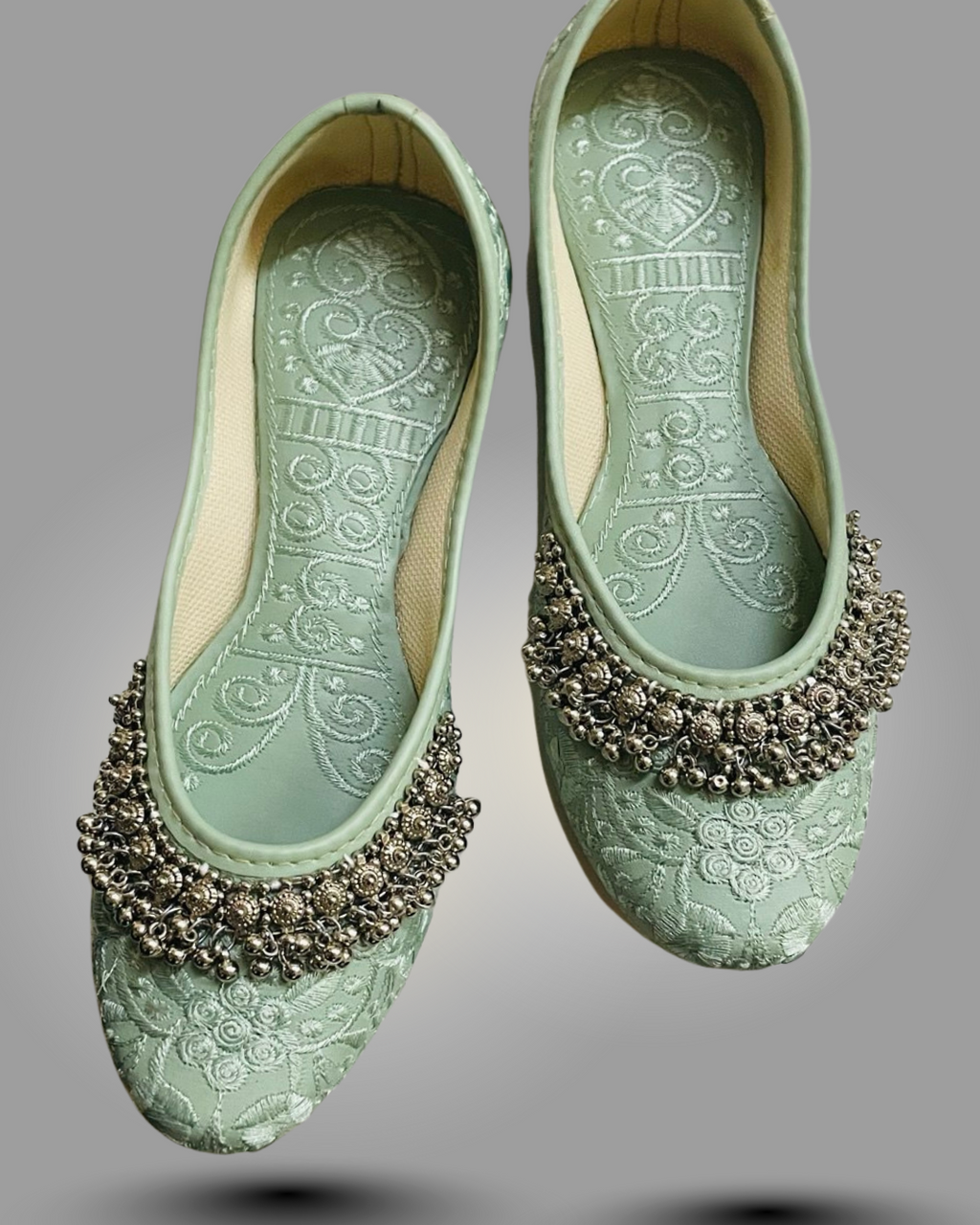 CLASSIC JHANJAR -Mehendi Charm Green